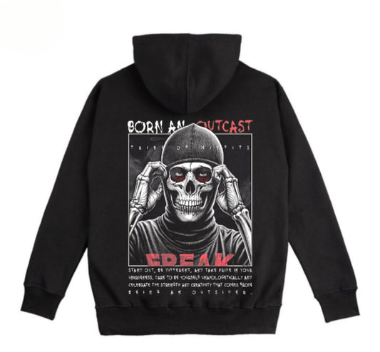 Born An outcast Graphic Hoodie